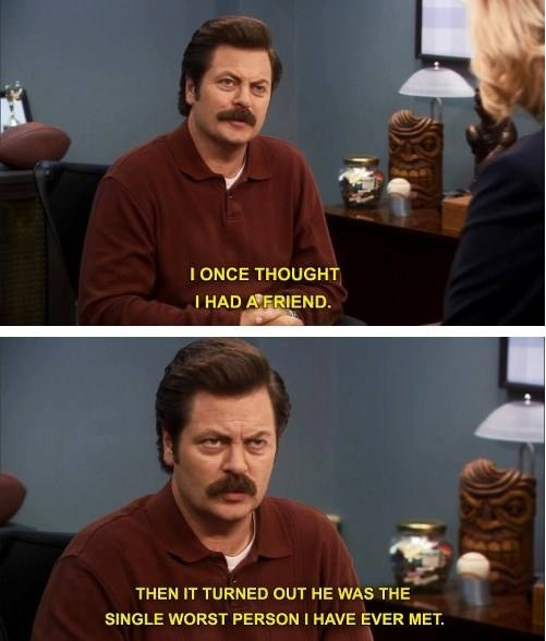 Ron Swanson is my hero - Meme by r.i.pjreiter :) Memedroid