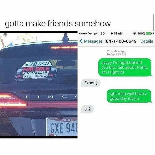 Traffic friends - meme