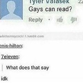 Gays can read... at least I do :p