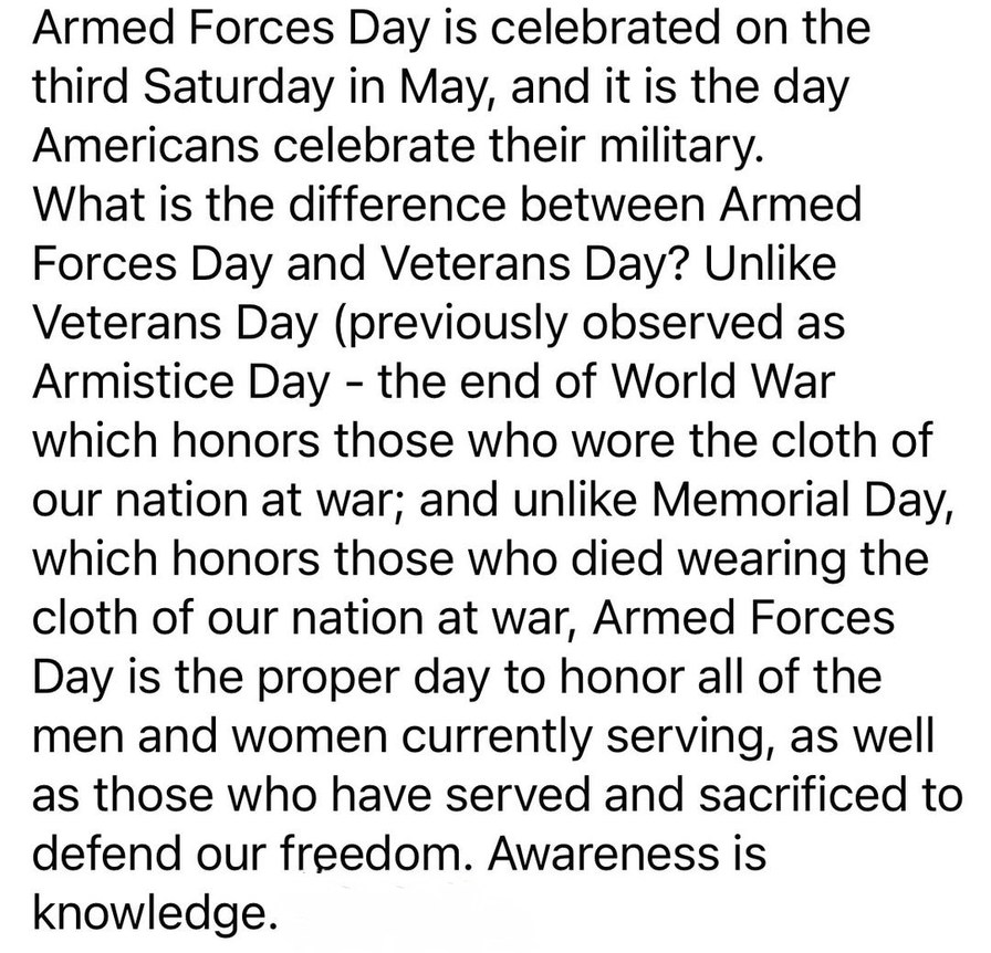 Armed Forces Day: it's the one where we thank the current squad - meme