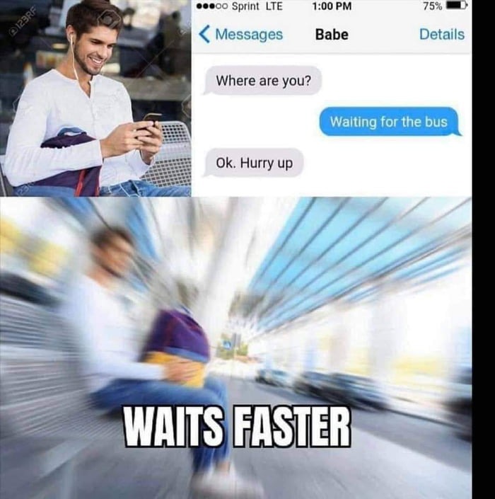 Waiting faster - meme