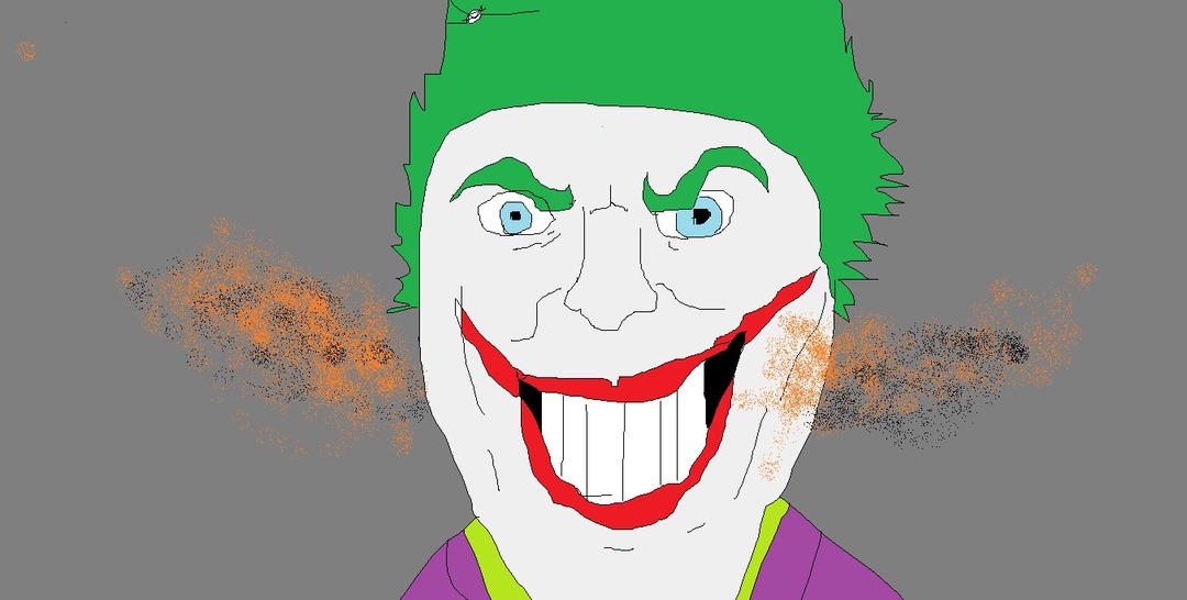 estaba aburrido he hice este dibujo chafa del joker en paint - meme