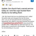 Never forget that Redditors ratted out Churches to the police during covid and bragged about the effects on Reddit.
