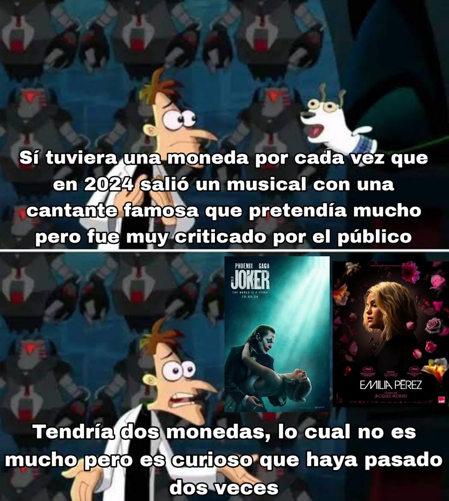 La verdad es que al menos en las escenas que he visto Emilia Pérez parece más una telenovela de Televisa sobreactuada (pero con mal español) y al menos las canciones del Bromas suenan bien - meme