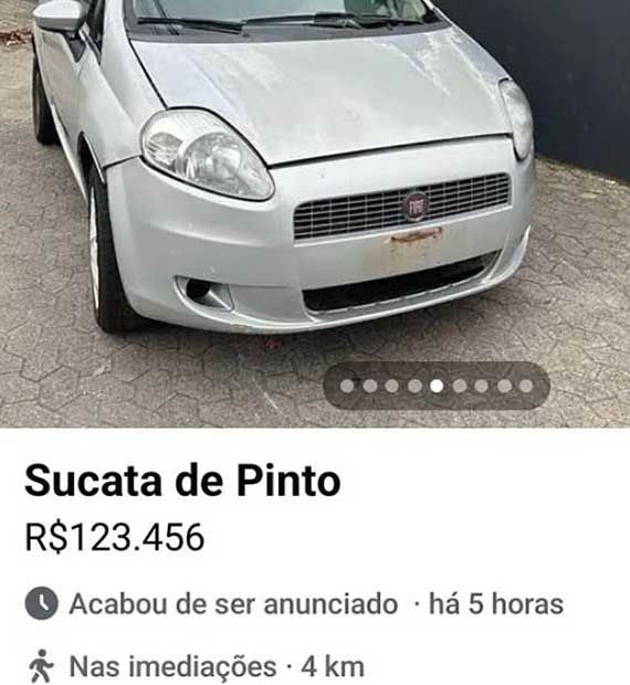 Pinto de metal. - meme