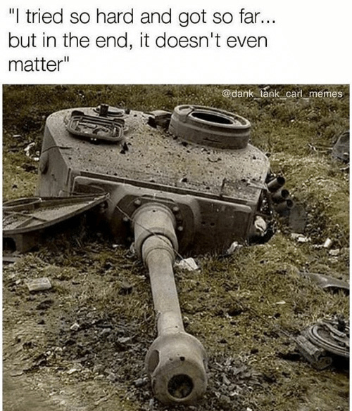 Sad tank - meme