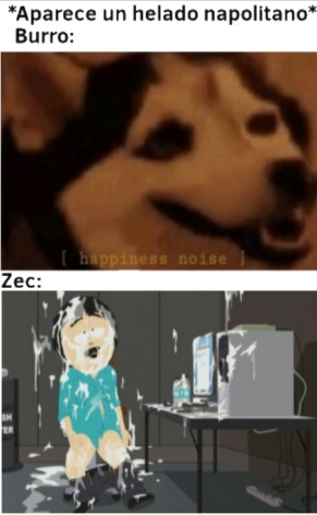 Contexto: El burro de Shrek y un YouTuber llamado Zec que se excita viendo a la monja helado de Friday Nite Fuckin' - meme