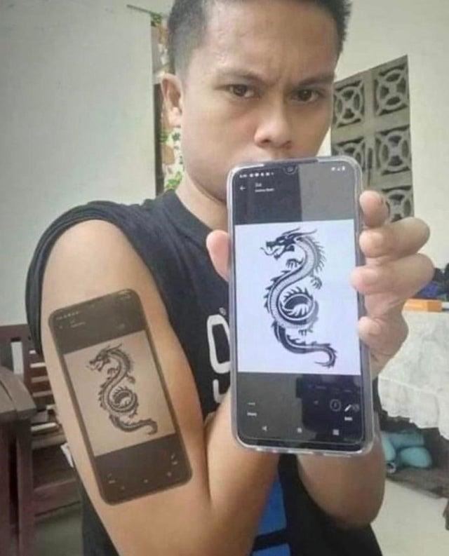 Cursed tattoo - meme
