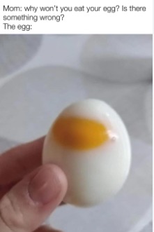 The egg is sus - meme