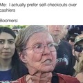 Boomers and cashiers