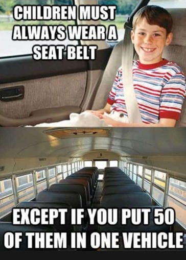 school bus be crazy - meme
