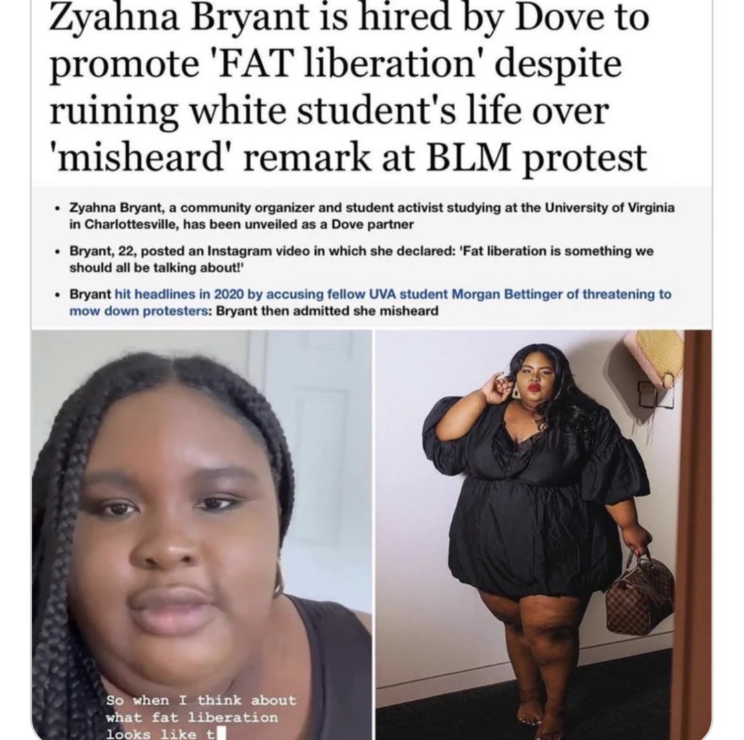 I for one sure don’t wanna liberate her fat!  How many soap bars does she use per shower? 3-4? - meme