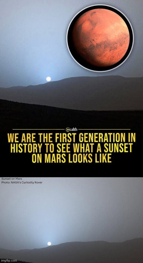 Sunset on Mars - meme