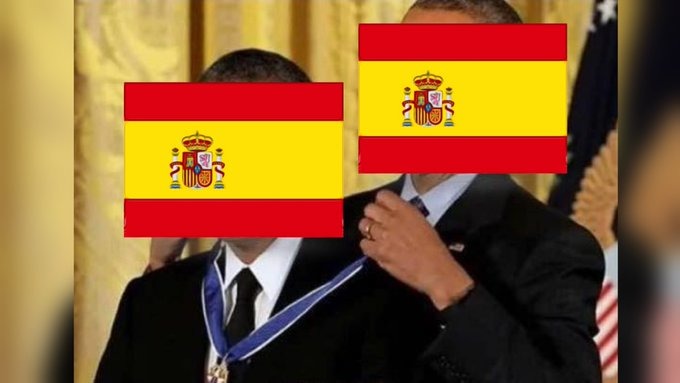 España ganando el Balloon world cup literalmente así - meme