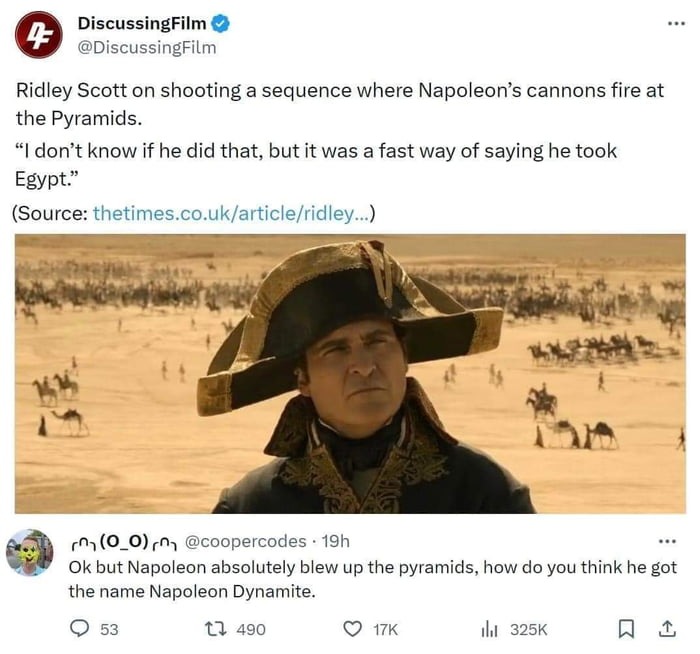 napoleon conquer egypt by eating mummies, that why his name Napoleon Bon Appetit - meme
