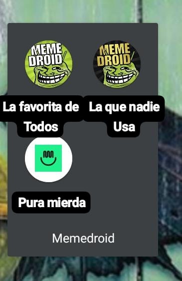 Si, me instale memedroid pro por happymod solo para hacer el meme