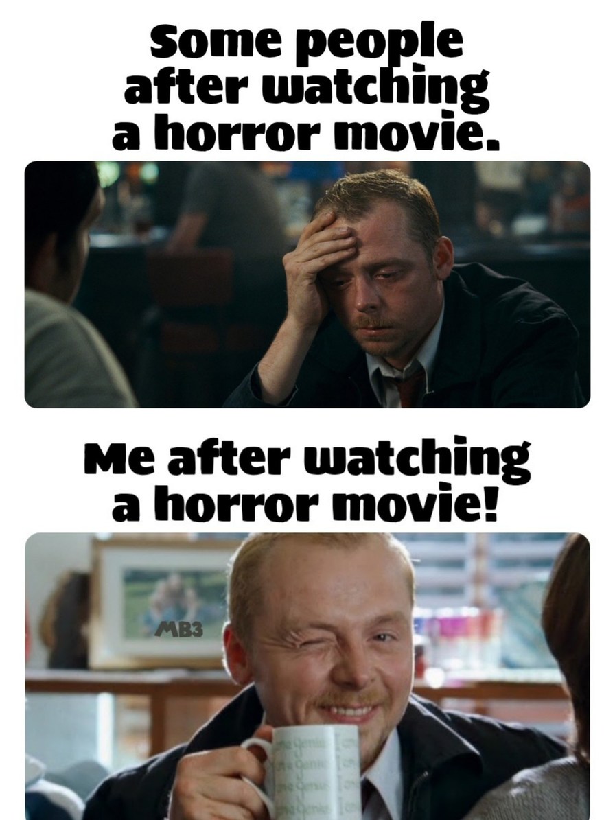 People and Horror Movies - meme