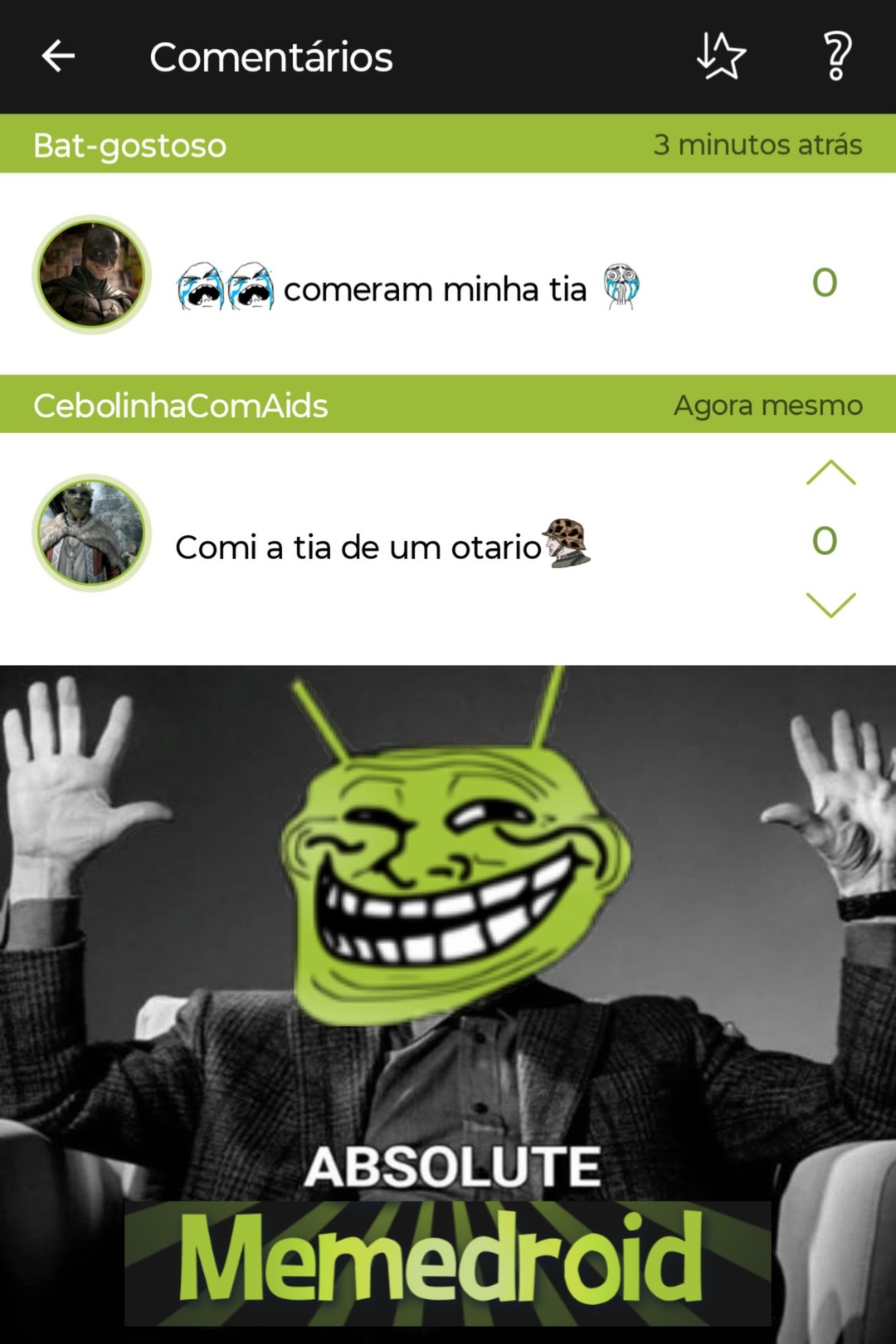 Isso sim é um meme interno de verdade