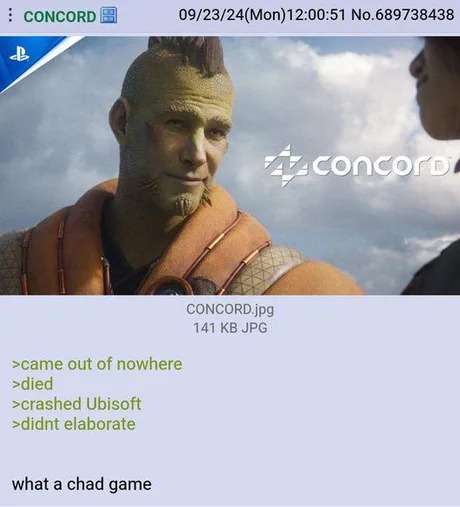 Concord is a chad game in the end - meme