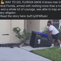 a Florida man protects his territory!