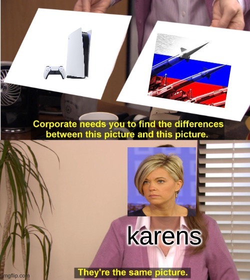 ps5 = russian nuclear missiles - meme