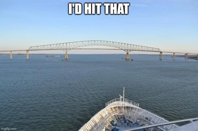 Funny Baltimore bridge hit meme