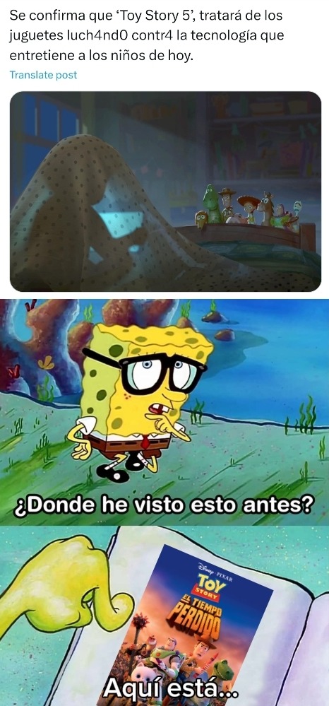 No creo que muchos lo hayan notado o recordado pero de todas formas, muchos ni irán a verla incluyéndome. Disney sin ideas nuevas tomando a unas de sus franquicias importantes para exprimirlas, un dato ya obvio :youdontsay: - meme
