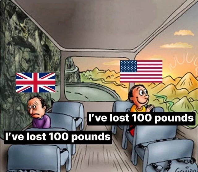 I've lost 100 pounds... both ways - meme