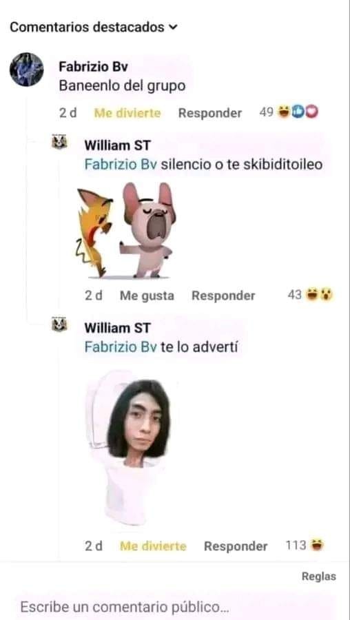 Skibiditoileten en los comentarios :betterthan: - meme