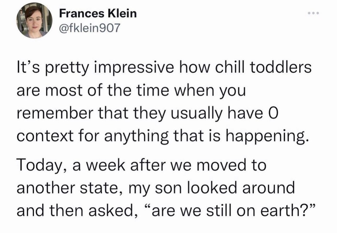 Toddlers got 0 context and max vibes - meme