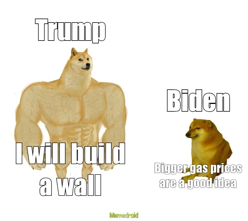 Trump vs Biden - meme