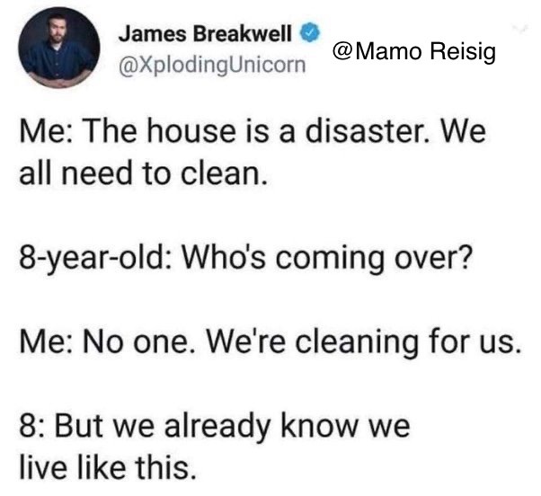 House being unclean - meme