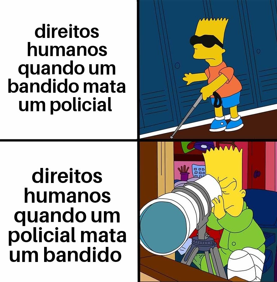 Direitos humanos é meu ovo - meme