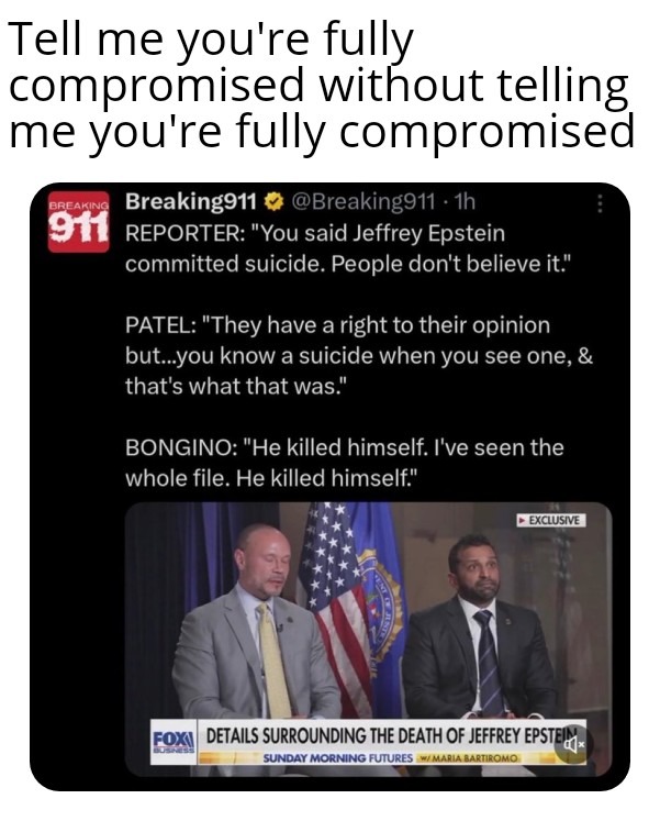 Well, we're screwed. Aren't we. - meme