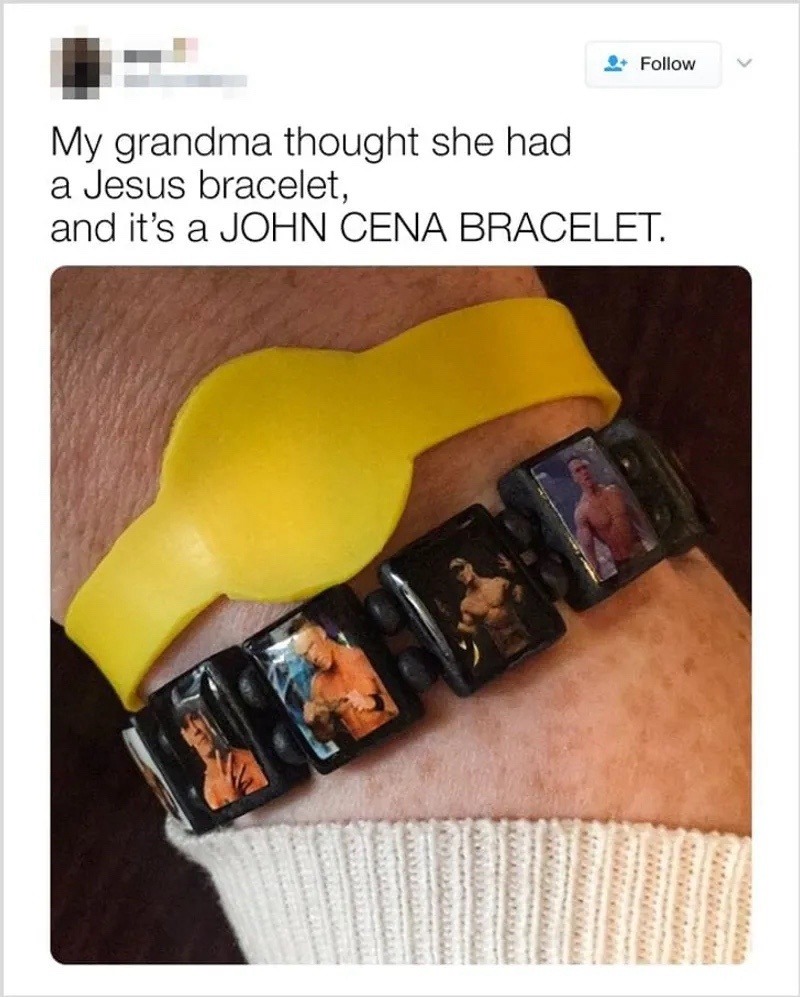 Grandma thought it was Jesus... it was JOHN CENA - meme