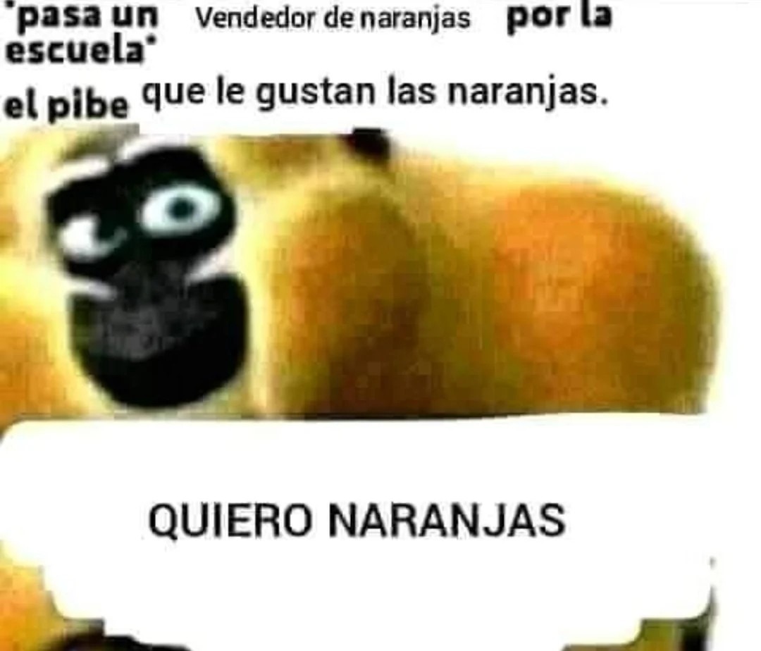 Naranja - Meme subido por TimeTravelerr :) Memedroid