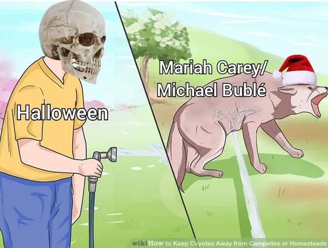 Mariah Carey and Michael Buble are here - meme