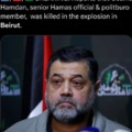 Osame Hamdam senior Hamas official was killed in the explosion in Beirut