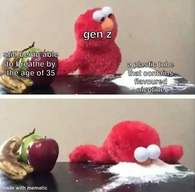 Gen Z vaping - meme