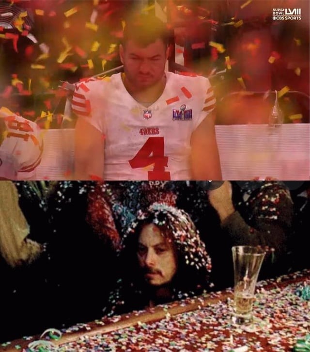 los 49ers perdiendo las super bowl - meme