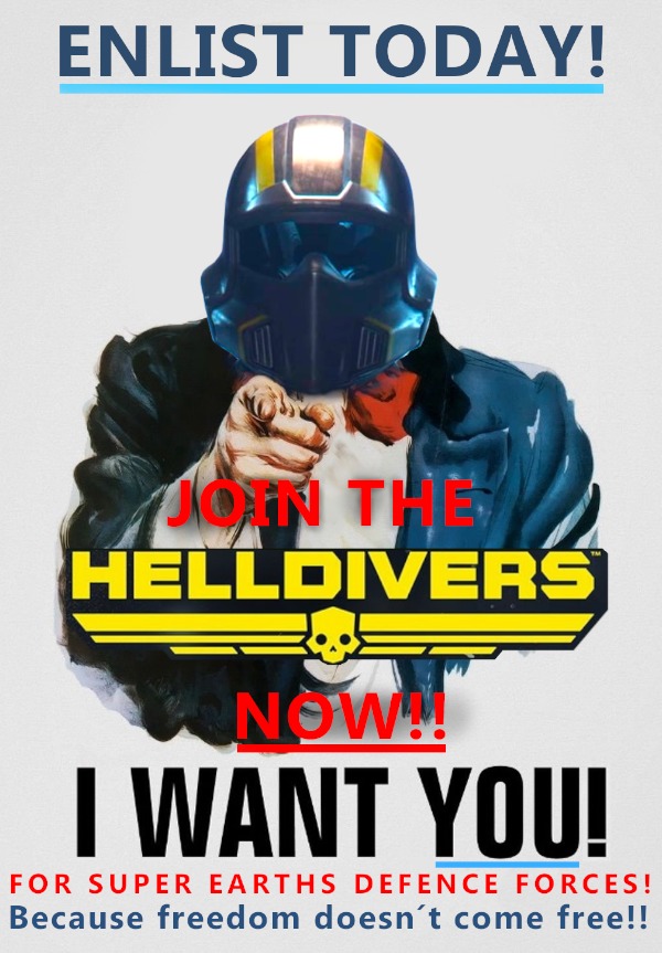 Helldivers want YOU! - meme
