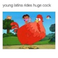 Young latina riding huge cock