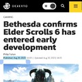 Bethesda confirms Elder Scrolls 6