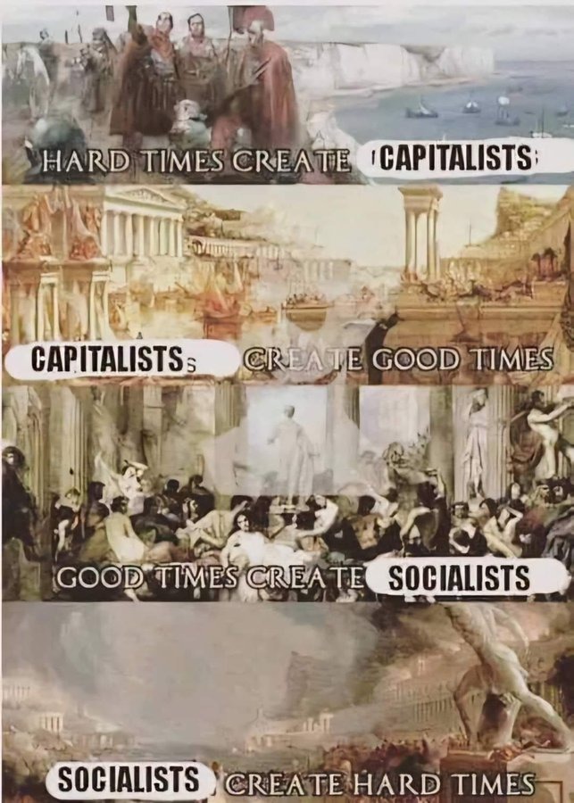 loads of socialists these days. hard times on the horizon perhaps? - meme