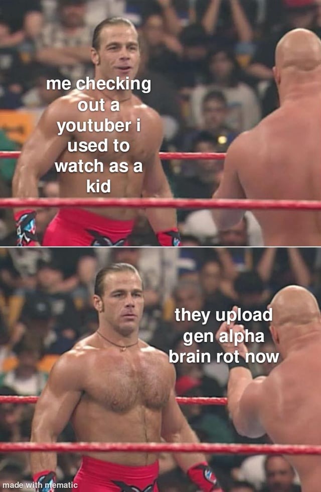Youtubers brain rot - meme