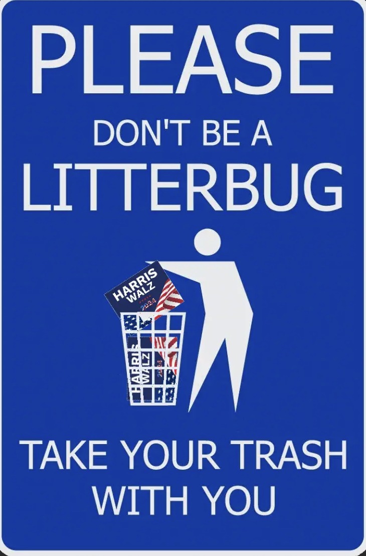 Don’t be a litterbug - meme