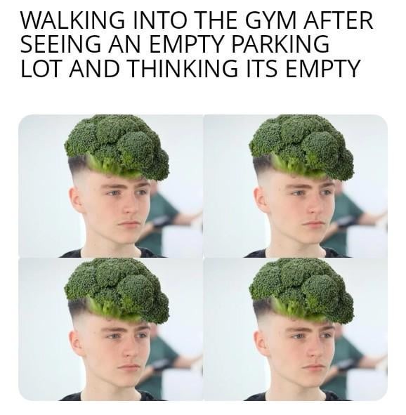 Empty gym - meme