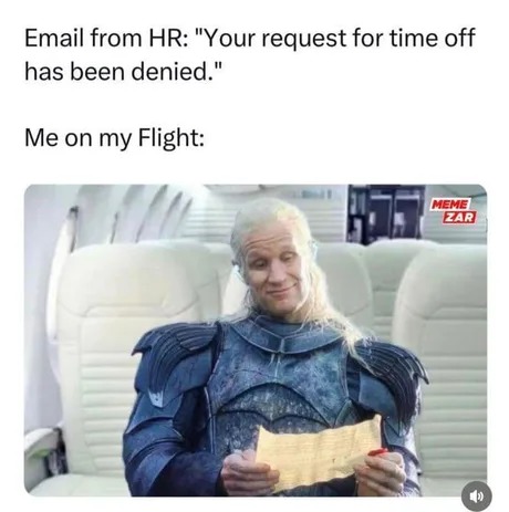 Email from HR - meme