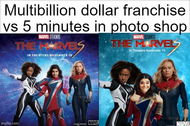 The Marvels marketing xd - meme