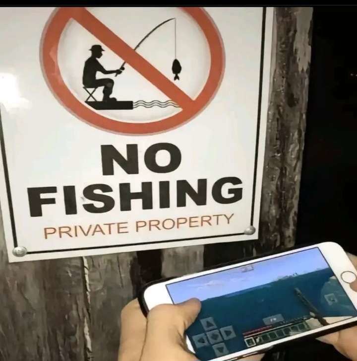 No fishing - meme